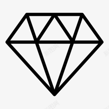 钻石宝石珠宝图标图标
