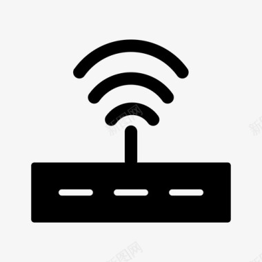 信号标识无线路由器互联网设备信号图标图标