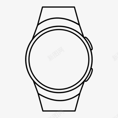 苹果手表海报智能手表苹果时钟图标图标