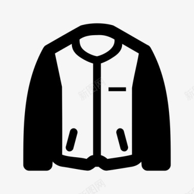 夹克衣服男式夹克图标图标