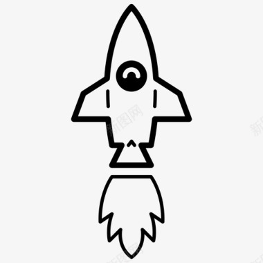 火箭太空火箭导弹火箭发射图标图标