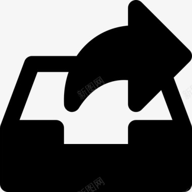 文件传输分享发件箱通信对话图标图标