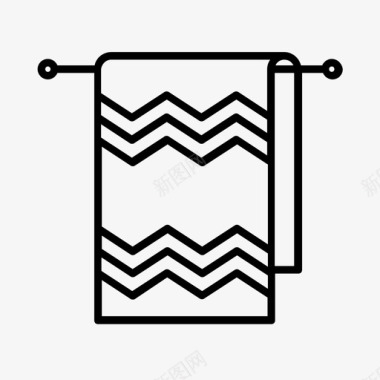 毛巾架装饰家居用品图标图标