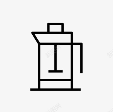 法国出版社咖啡咖啡壶图标图标
