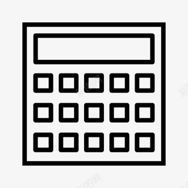 声波线矢量素材计算器商业计算图标图标