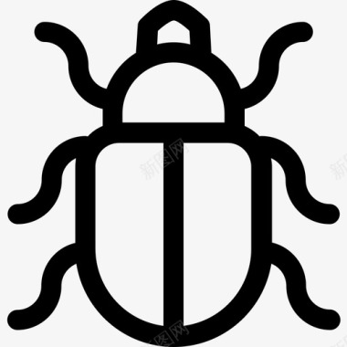 甲壳虫甲壳虫哥伦比亚生态学图标图标