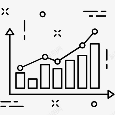 生长摄影图生长图图表折线图图标图标
