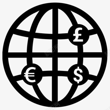 外汇货币外汇全球图标图标