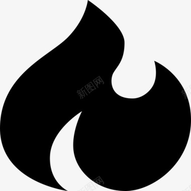火焰图标圆形火火能量火焰图标图标