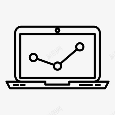 电脑小标志电脑图表搜索引擎优化图标图标