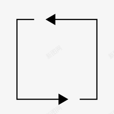 循环箭头免费png素材直角循环箭头方向循环箭头图标图标