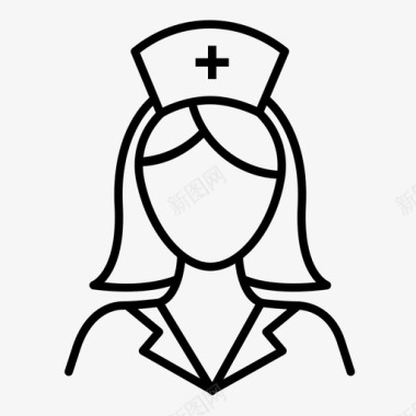 女护士护士女护士医务助理图标图标