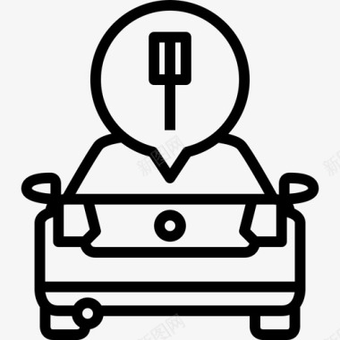 汽车小标签汽车服务维修螺丝图标图标
