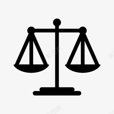 规模法院公正图标图标