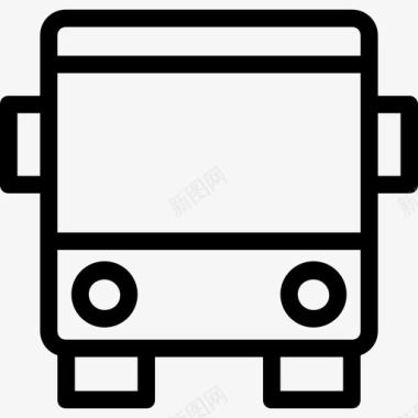 公共交通标识公共巴士汽车巴士公共交通图标图标