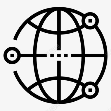 全球网络浏览器互联网图标图标