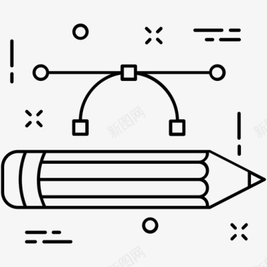 塞尔图形贝塞尔贝塞尔工具图标图标