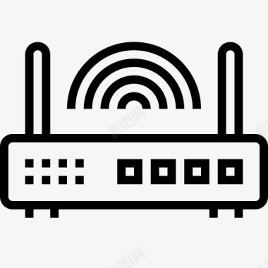 互联网wifi路由器互联网局域网图标图标