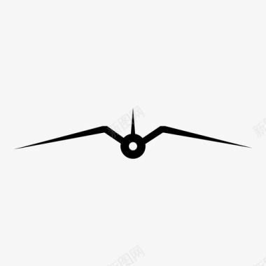 鸥翼飞机飞机翼图标图标