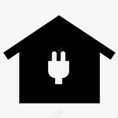 家用电电力图标图标