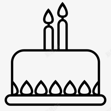 蛋糕生日蛋糕庆祝图标图标