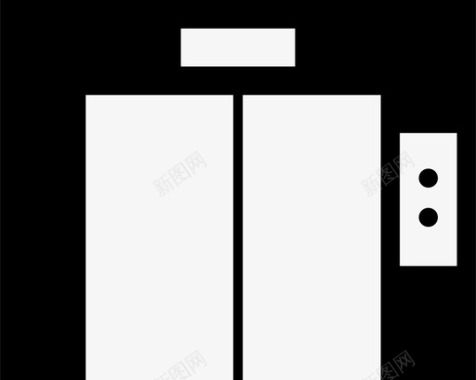 电梯通道机场电梯图标图标