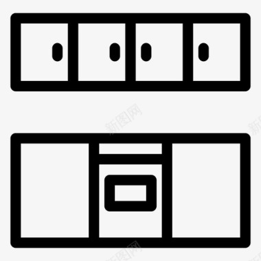 上菜厨师厨房橱柜厨师图标图标