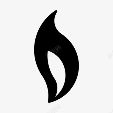 火焰图标火焰燃烧热图标图标