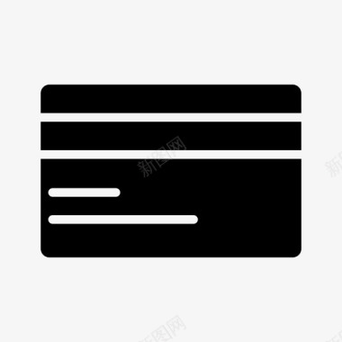 商务信用卡银行借记卡图标图标