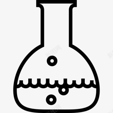 美味的面烧瓶化学实验室图标图标