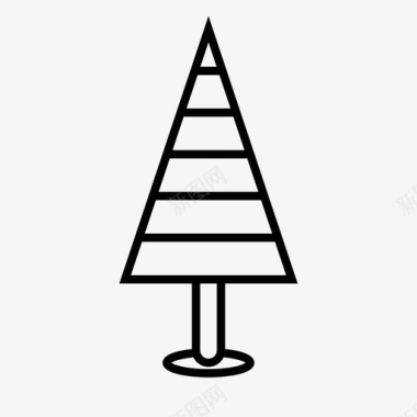树圣诞树冷杉图标图标