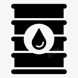 金属油桶油桶柴油燃料图标高清图片