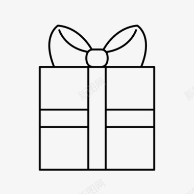 直播间礼物矢量礼物圣诞节包裹图标图标