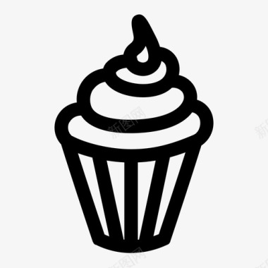 纸杯蛋糕糖果食物图标图标