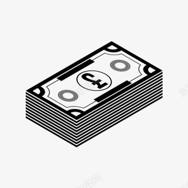 拿着钞票英镑钞票现金货币图标图标