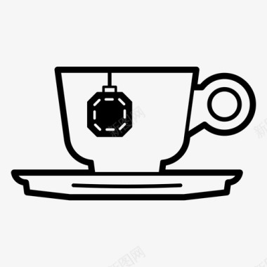 闪耀茶杯采购产品茶饮料茶包图标图标