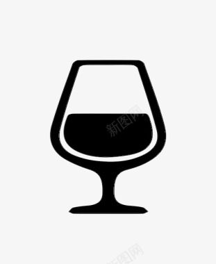 红酒木桶酒杯酒精法国图标图标