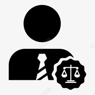 律师辩护律师天平秤图标图标