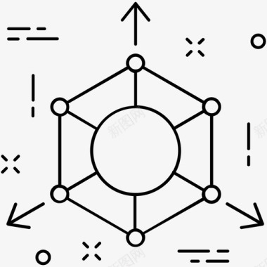 几何砖头立方体三维立方体图标图标