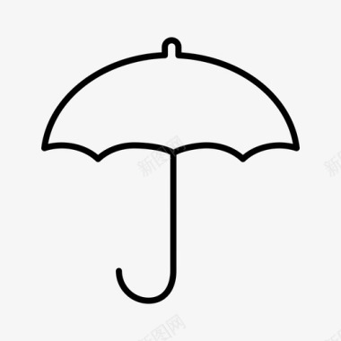 遮阳伞伞雨太阳图标图标