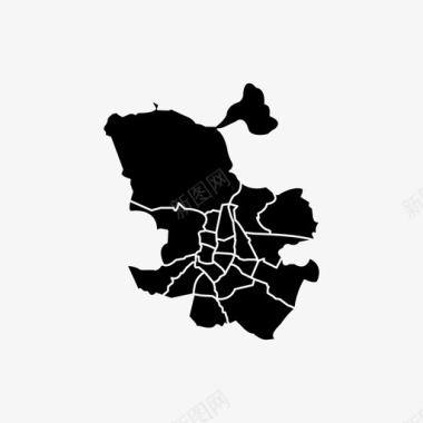 马德里行政区西班牙城市行政区图标图标