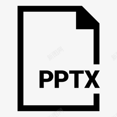 pptx新春pptx文档扩展名图标图标