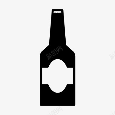 啤酒瓶酒精干杯图标图标