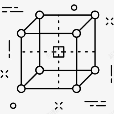 几何砖头立方体三维立方体图标图标