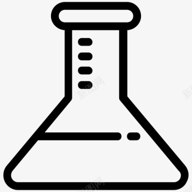 爆炸标锥形瓶实验室网页标图标图标