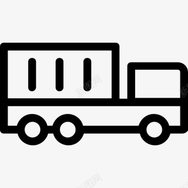 物流卡车交货卡车图标图标