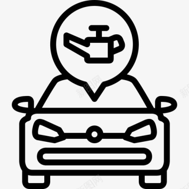 汽车小标签汽车润滑油润滑油大众汽车图标图标