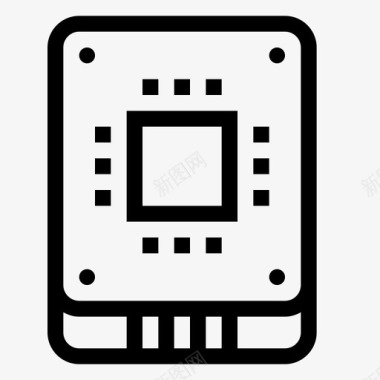 磁盘固态驱动器磁盘闪存图标图标
