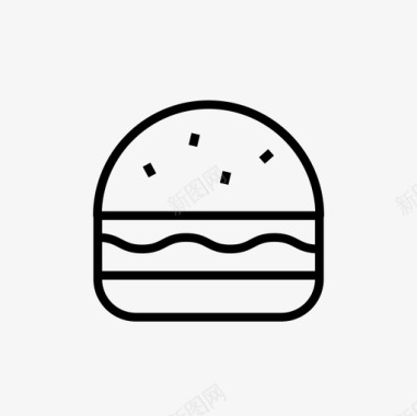 汉堡快餐图标图标