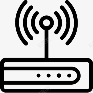 路由信号wifi路由器互联网设备wifi调制解调器图标图标